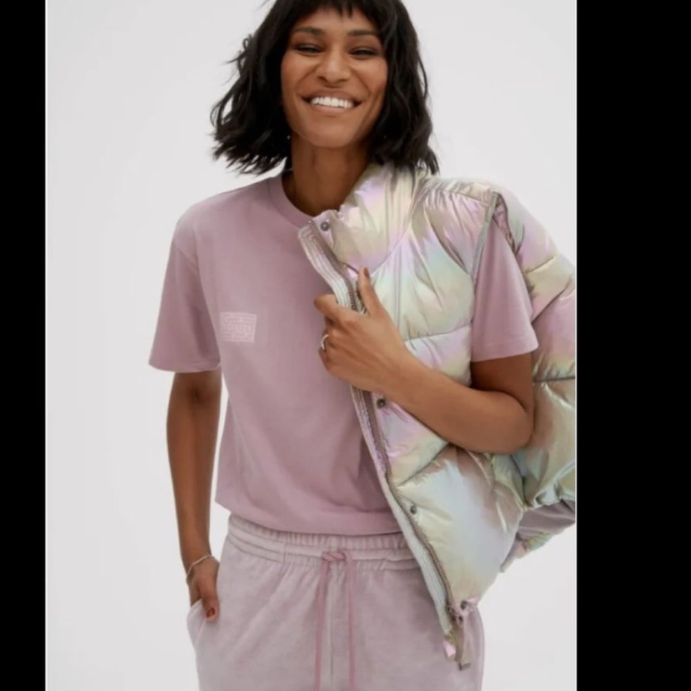 Noize Puffer Aurora opal iridescent puffer vest | Sz M - Picture 3 of 16